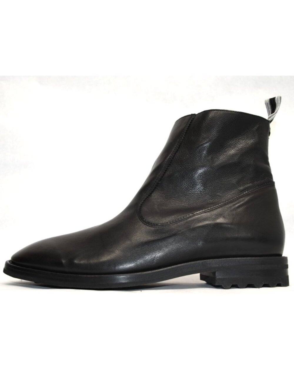 New! John Varvatos Freeman Zip Boot Leather Biker Boot Black Size 13 DD559